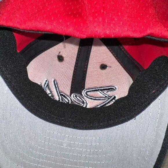 Vintage CINCINNATI REDS Cap Mens Large Red And Black Red Stick Sports Fitted - Picture 6 of 8